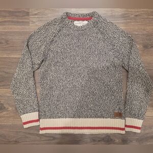 Roots Gray and Red Men's Sweater